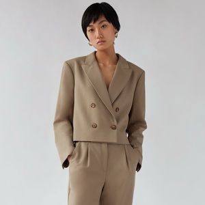 Aritzia Babaton Lalonde Cropped Blazer Jacket